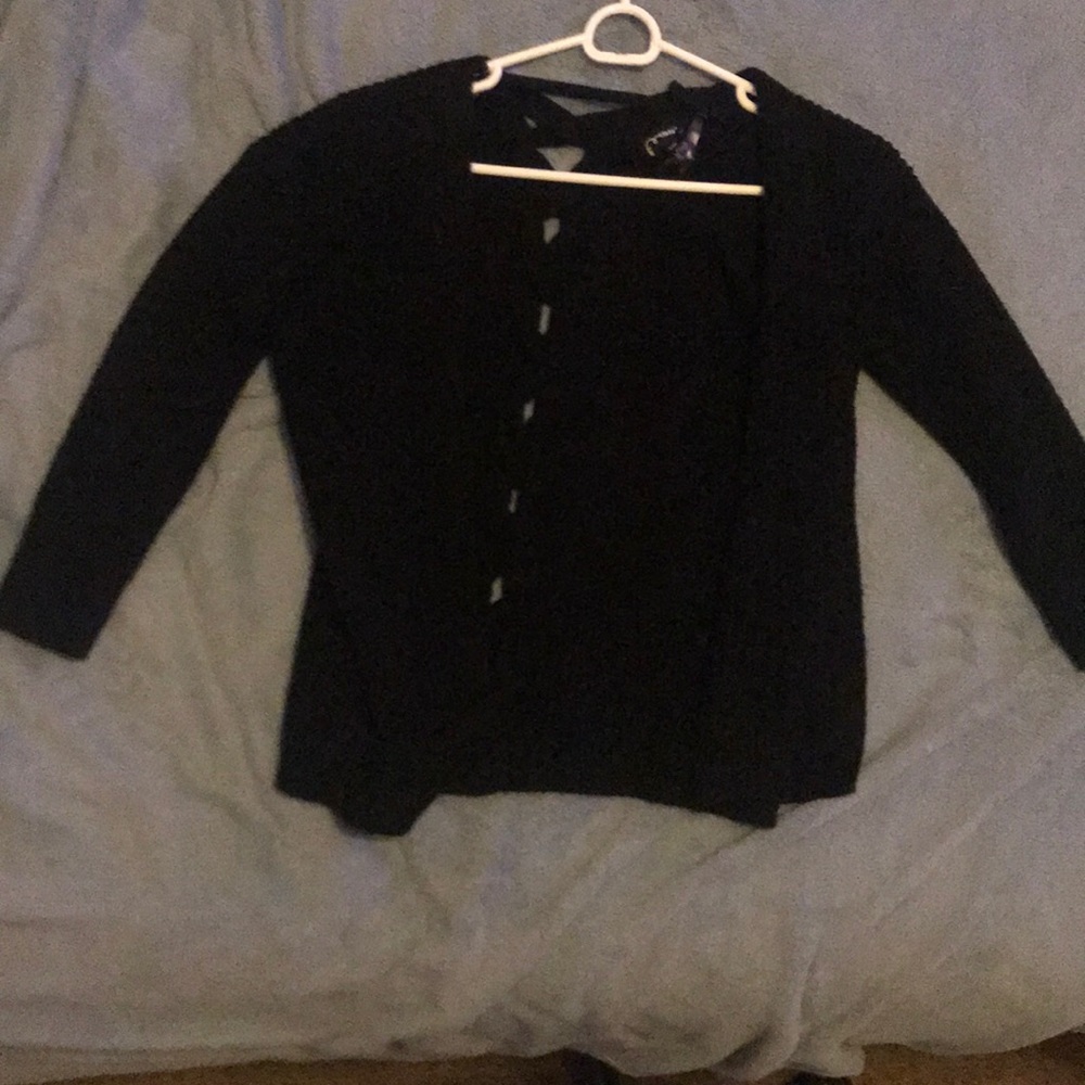 Black cardigan